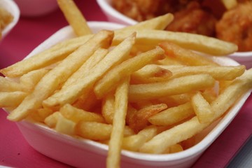 French fries at street food