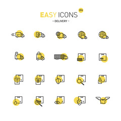 Fototapeta na wymiar Easy icons 37d Delivery