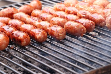 BBQ sausages street food