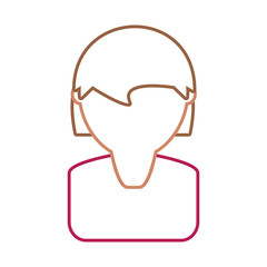 woman face vector illustration