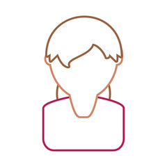 woman face vector illustration