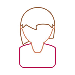 woman face vector illustration