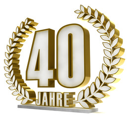 40 Jahre Jubil&auml;um &ndash; Button, Icon