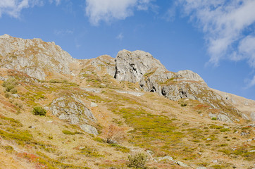 Susten, Sustenpass, Passhöhe, Passstrasse, Bergstrasse, Alpen, Haslital, Berner Oberland, Herbst, Wanderweg, Herbstwanderung, Schweiz