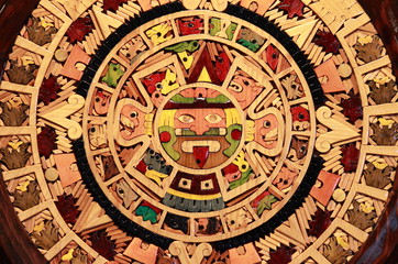 Fototapeta na wymiar Aztec calendar