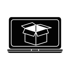 laptop computer with box