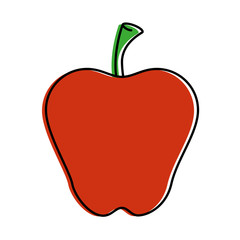 apple fruit isolated icon
