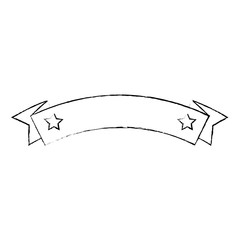 ribbon with stars frame