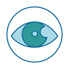 eye human isolated icon