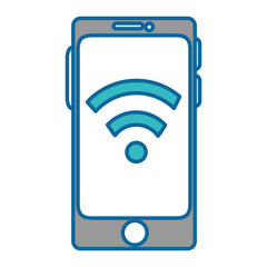 smartphone device with wifi signal