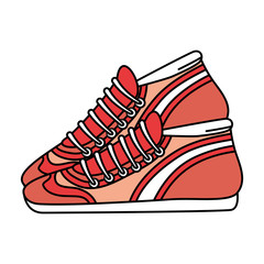 sport tennis shoes isolated icon