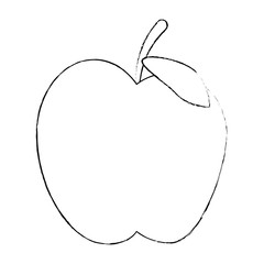 apple fresh fruit icon