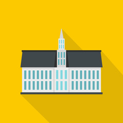 Building icon, flat style