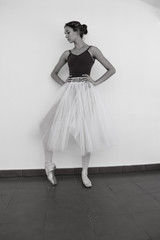 Fototapeta premium Ballet dancer .. Ballerina in practice