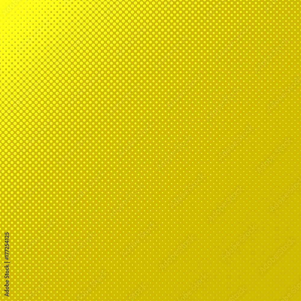 Poster geometric halftone dot pattern background - vector graphic design from circles in varying sizes