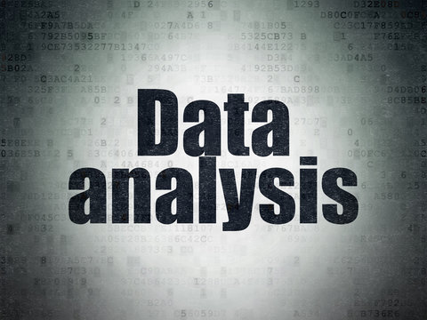 Data concept: Data Analysis on Digital Data Paper background