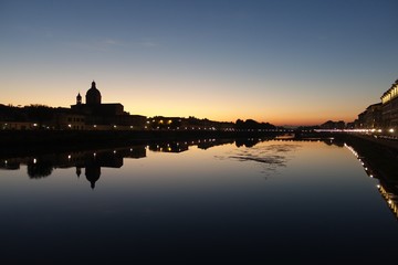 Naklejka premium Sunset in Florence