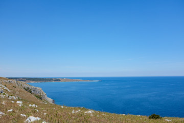 Fototapeta na wymiar Apulian coastline in a summer day. Italy