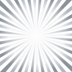Abstract hard Gray White rays background. Vector