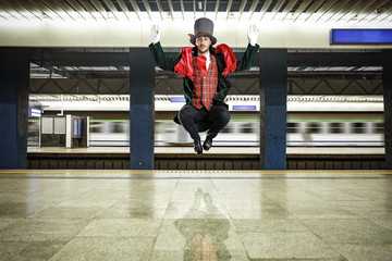 man in subway 