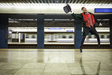 man in subway 