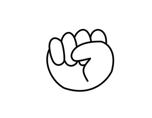 手（0、右線画）