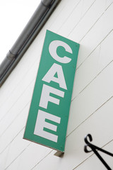 Green Cafe Sign