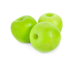 Green apple, isolated on white background
