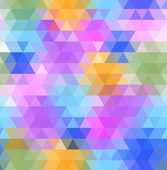 Obraz premium Abstract multicolored polygon, low polygon background. Transfusion of color. All the colors of the rainbow. Multicolor.