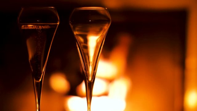 champagne au coin du feu