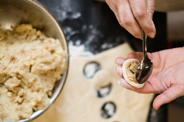 Culinary cooking kitchen handmade preparation restaurant food background