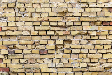 background of old red brick wall