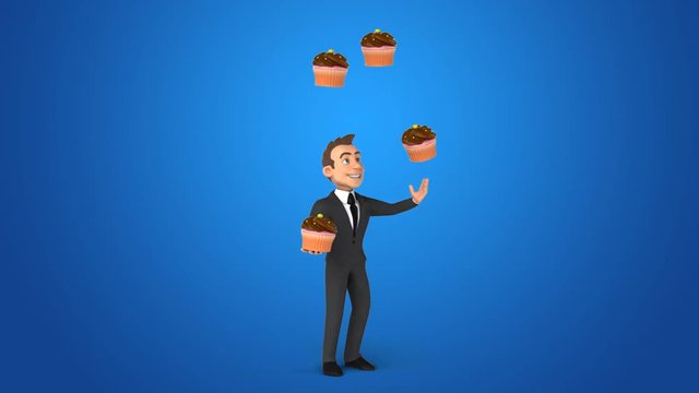 Fun businessman - 3D Animation