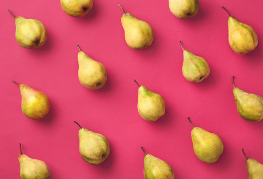 Colorful pattern of pears