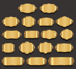 Retro vintage frames collection vector illustration 