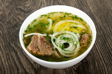 Caucasian meat soup - Hashlama