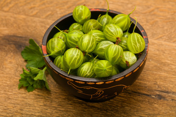 Gooseberries in the bowl