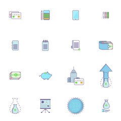 Business icons. Financial growth. Concept vector logo for web graphics.