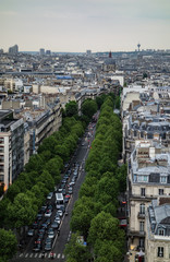 Vue de Paris depuis l'arc de triomphe