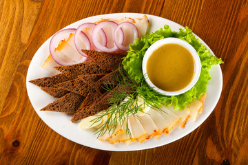 Pork fat snack