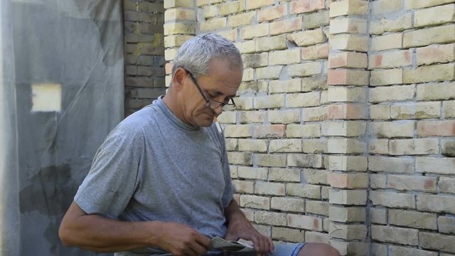 Creasing And Throwing Letters Into The Fireplace