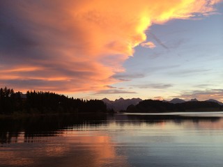 Sonnenuntergang im Allgäu