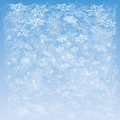 Abstract snowfall, illustration