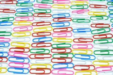 Colored paper clips for papers