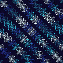 Seamless background with decorative snowflakes. Winter pattern. Textile rapport.