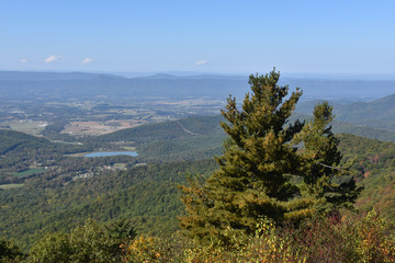 Autumn on Blue Ridge Mountains in Virginia