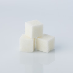 Sugar Cubes Isolated on White Background
