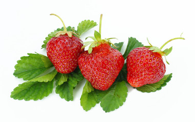 Strawberry isolated on white background.