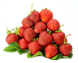 Strawberry isolated on white background.