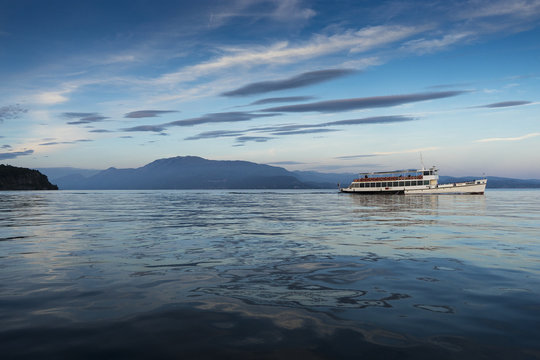 ferry Boat on the Lake Garda